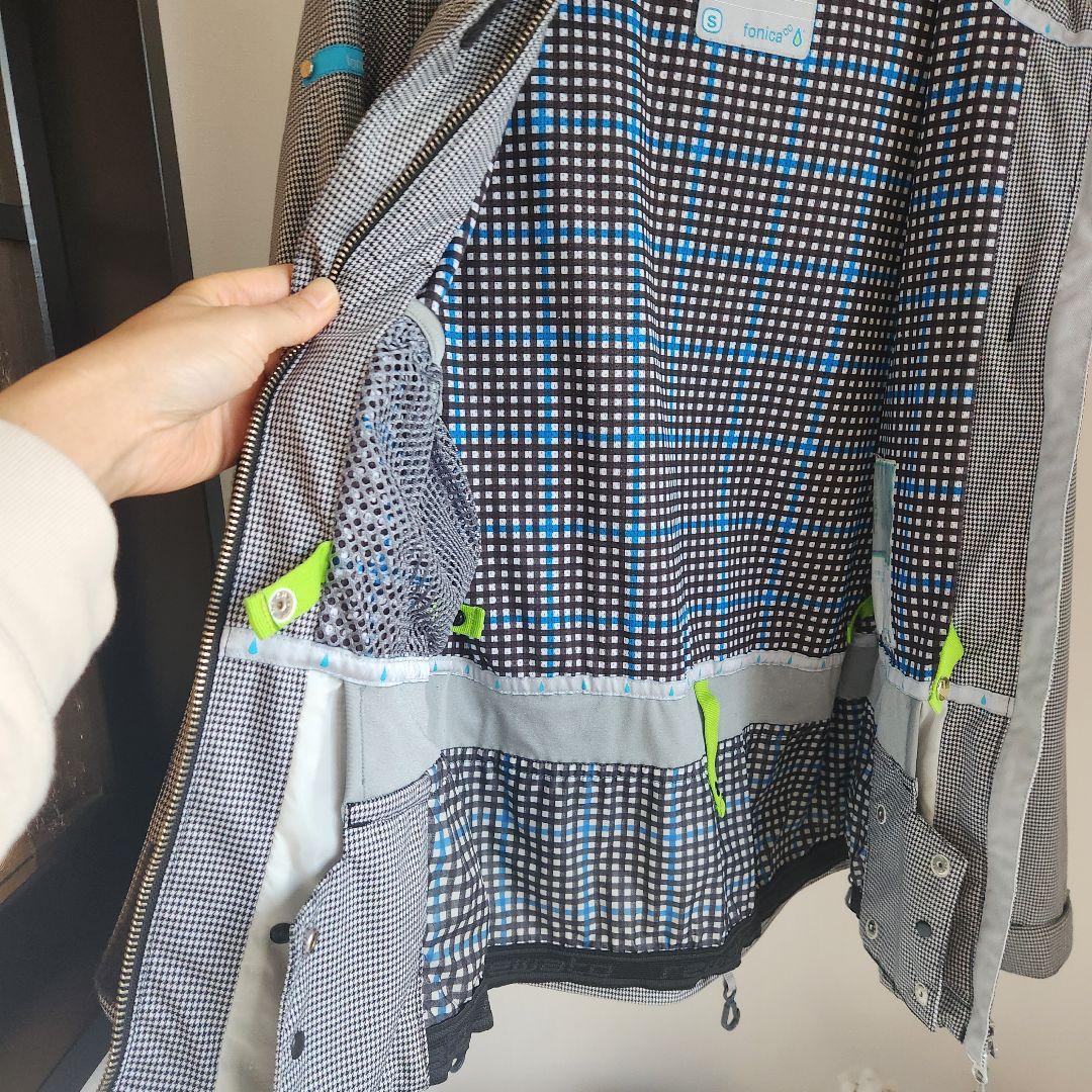 fonica 女性用 スノーボードウェア グレーチェック S レディース 上