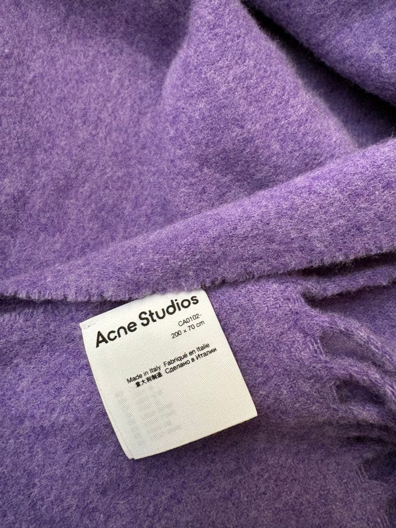Acne Studios 紫色 マフラー 200cm x 70cm