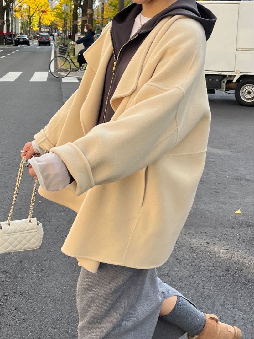 doudou 『毎年大人気！』ハンドメイドミドル丈コート