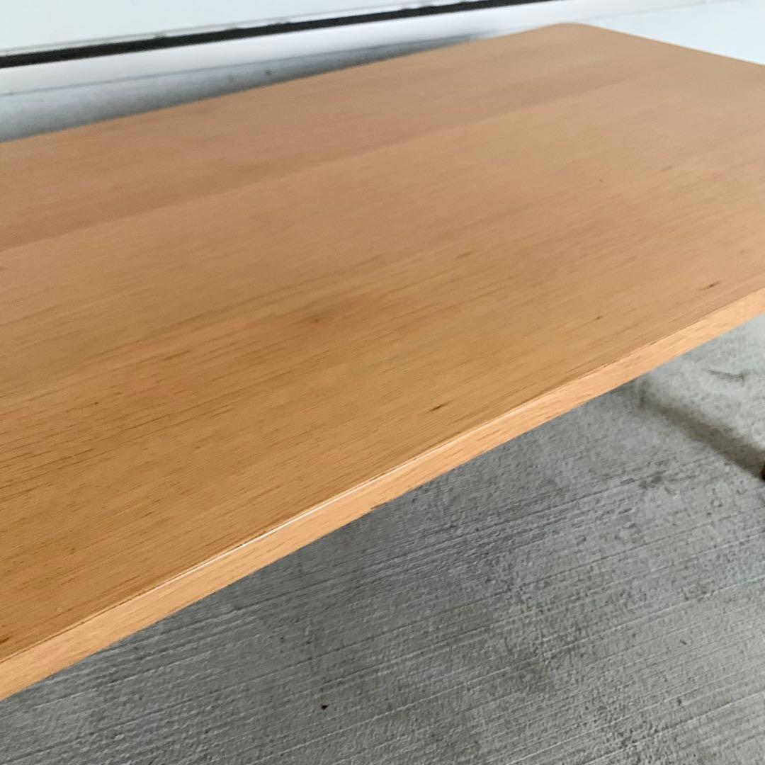 【美品】MUJI 無印良品 木製ローテーブル オーク材