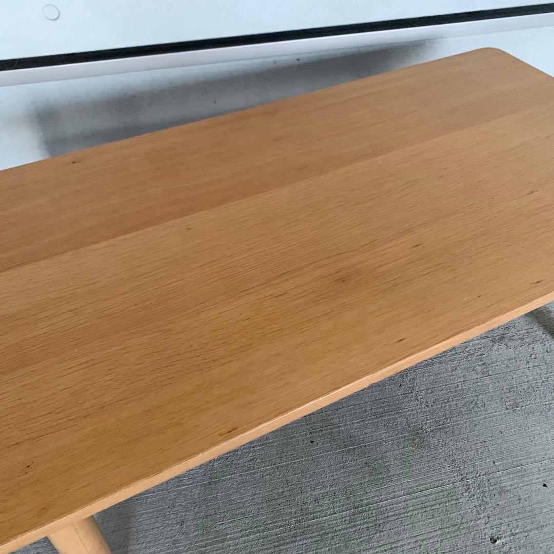 【美品】MUJI 無印良品 木製ローテーブル オーク材