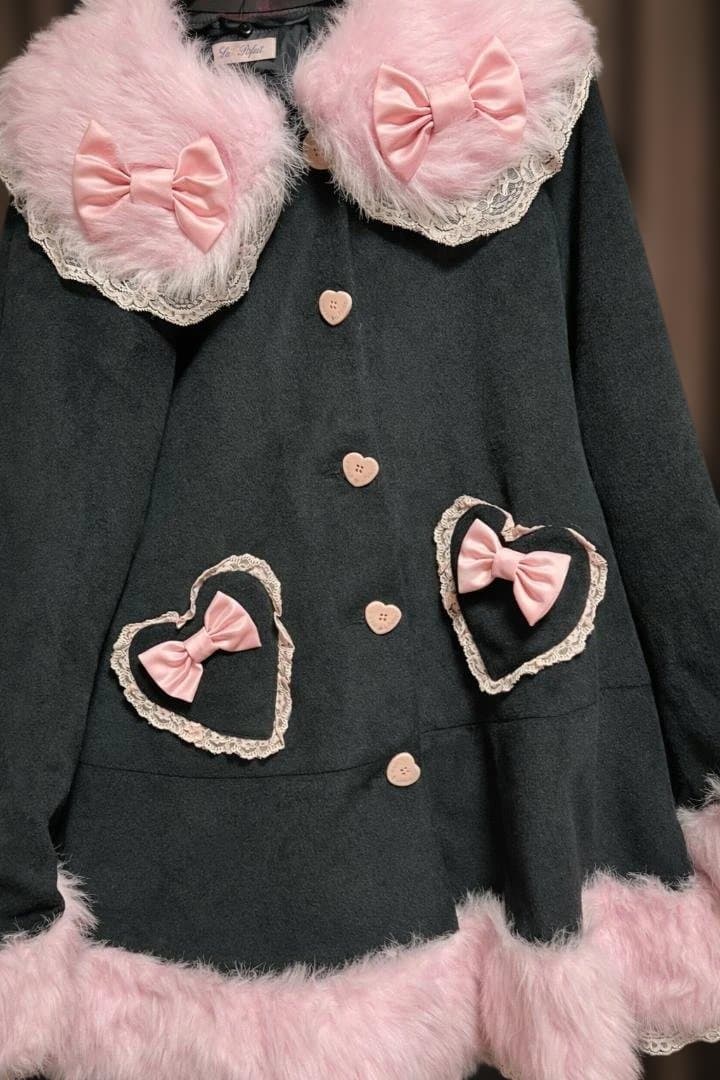 ラパフェ　La♡Pafait　ファー付きハートポケットコート