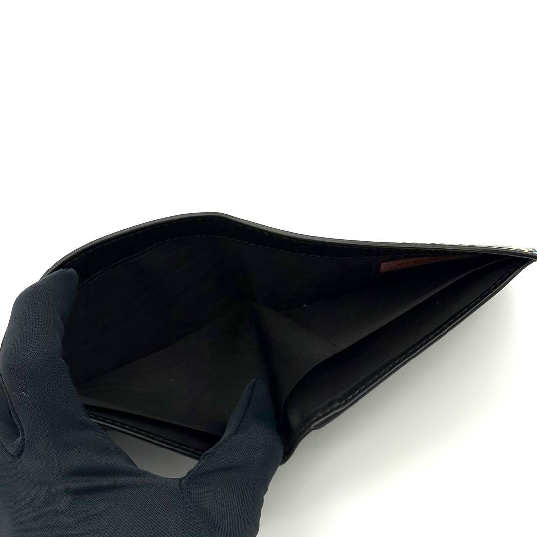 GUCCI グッチ GGゴースト 二つ折り財布 黒 ブラック2512