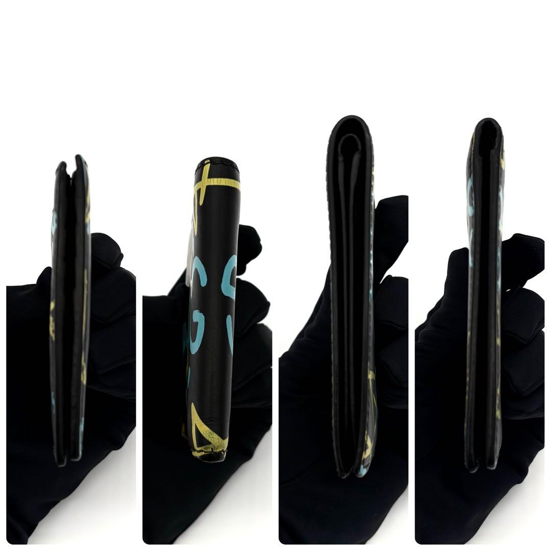 GUCCI グッチ GGゴースト 二つ折り財布 黒 ブラック2512