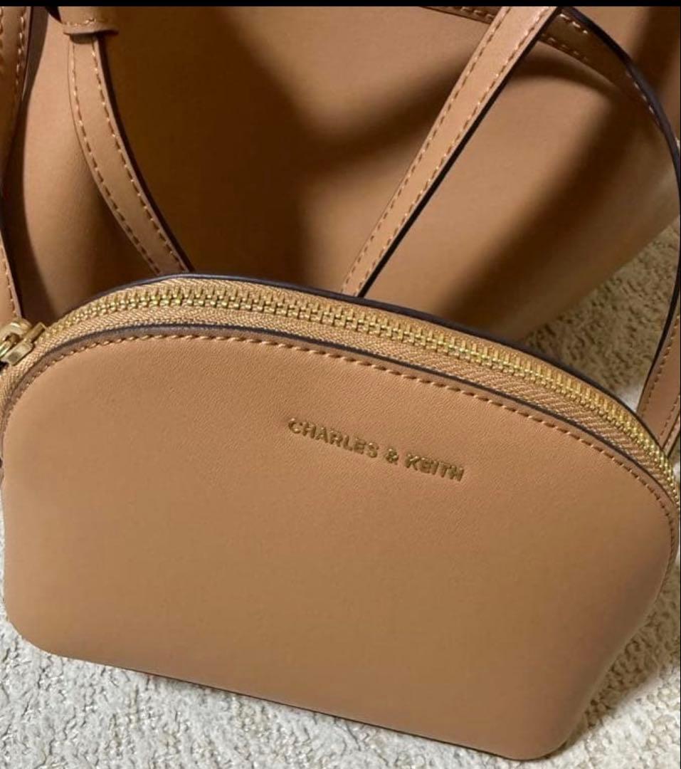 チャールズアンドキース Calla カルラ トートバッグ - トフィー