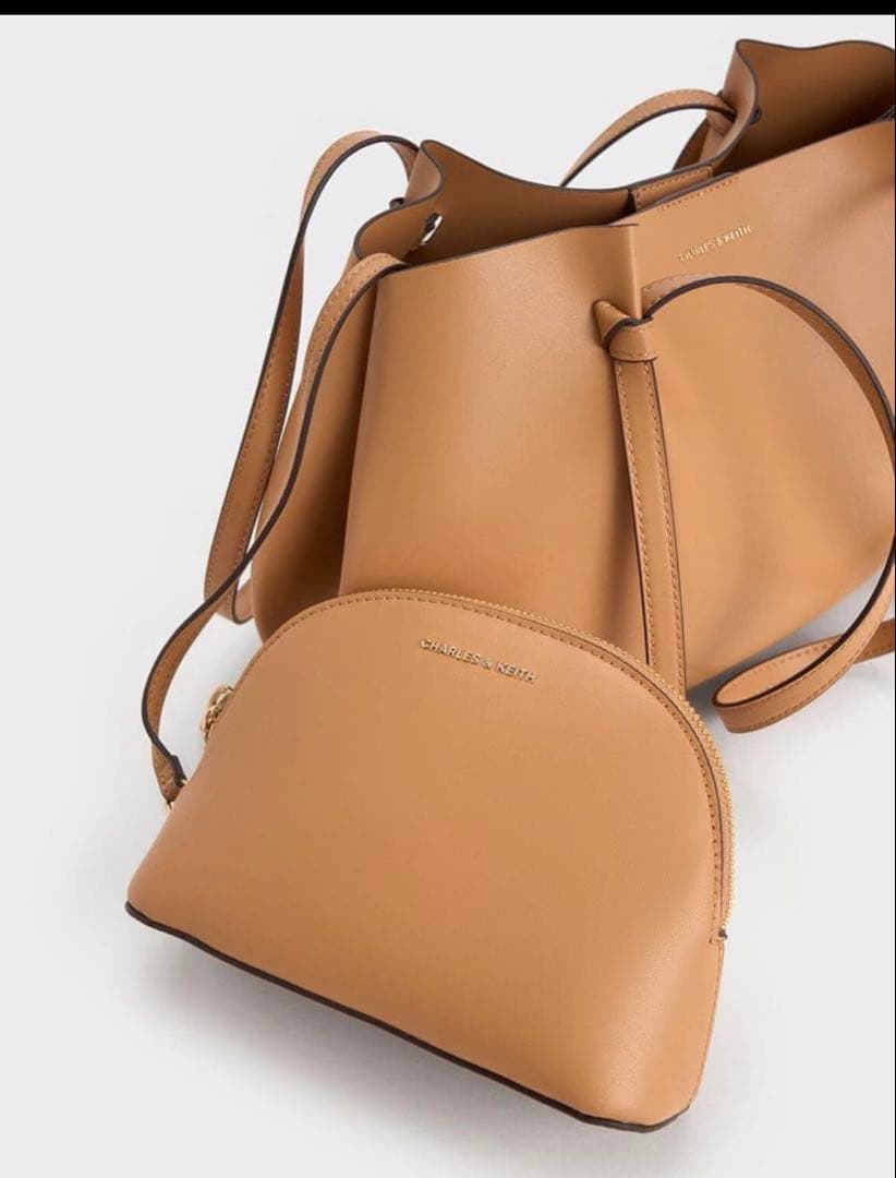 チャールズアンドキース Calla カルラ トートバッグ - トフィー