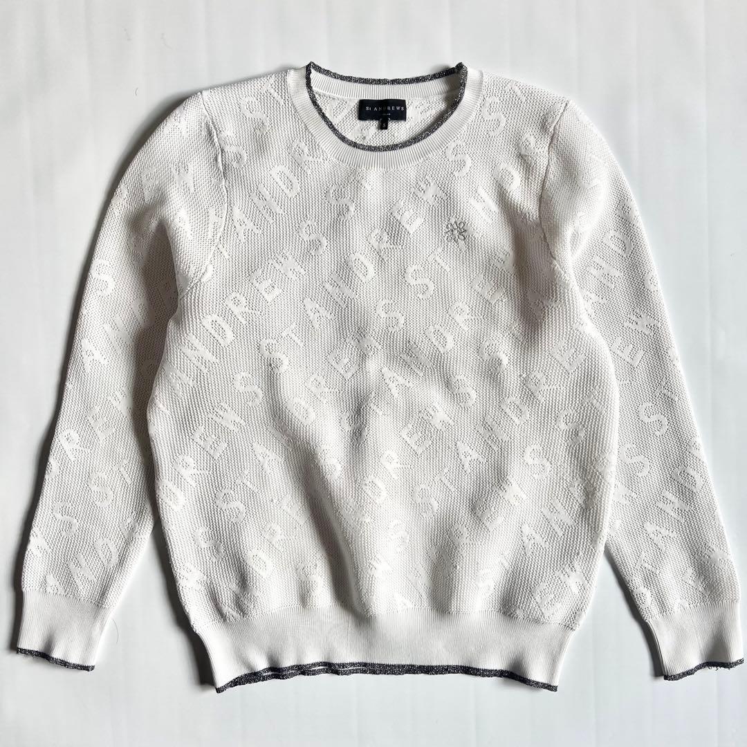 St ANDREWS セントアンドリュース　ニット　セーター　ゴルフ　S 総柄