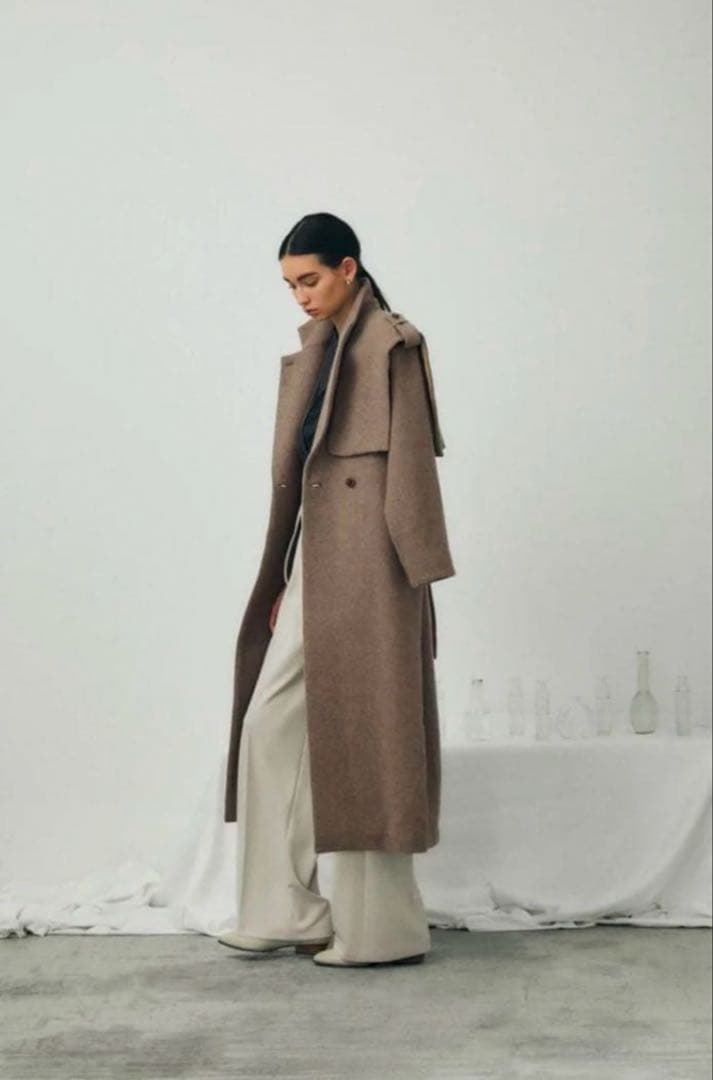 【お値下げ交渉可】RIM.ARK レディース ロングコート ベージュ