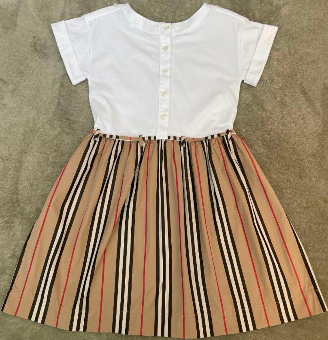 Burberry 切り替えワンピース5y=128