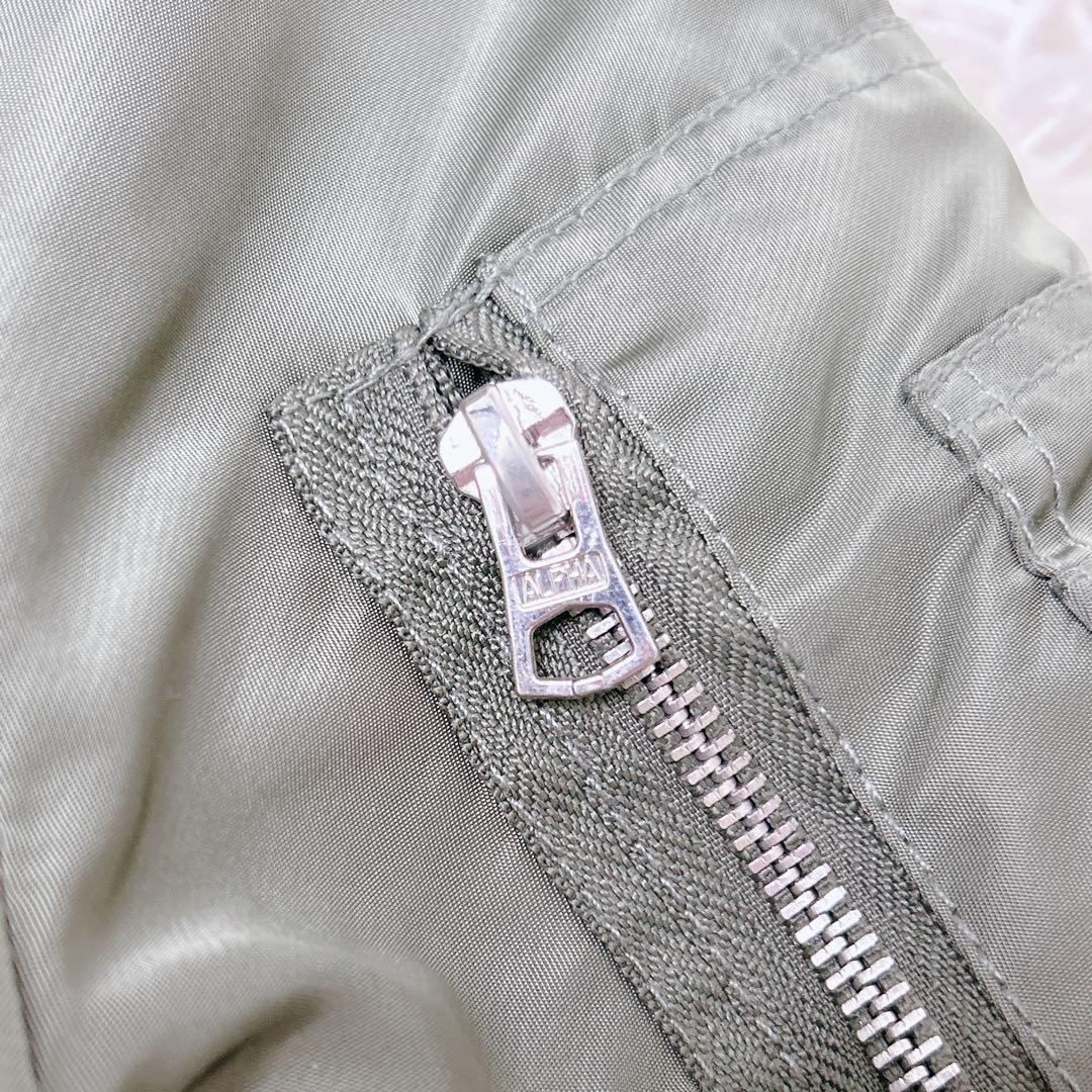 アルファ MA-1 USA製 80s 90s リバーシブル　フライトジャケット