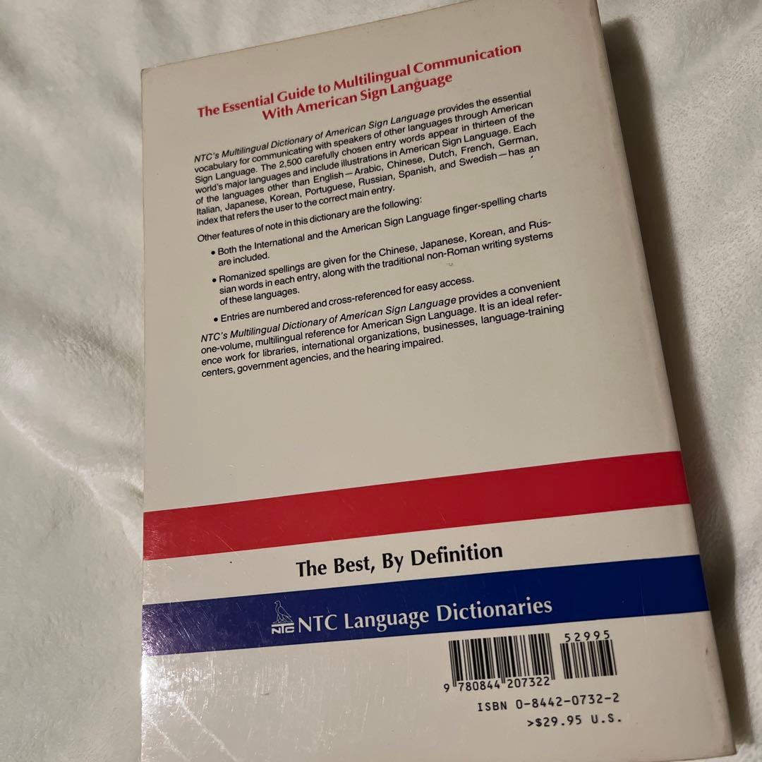 American⭐️SIGN LANGUAGE 辞書♡頂き物のためサイン入りです