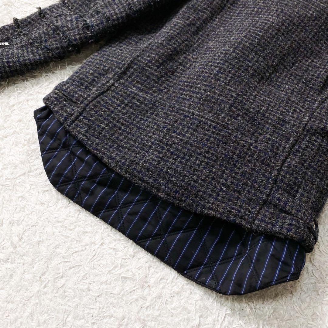 sacai サカイ ウール レイヤード ダブルライダースジャケット ライナー付属