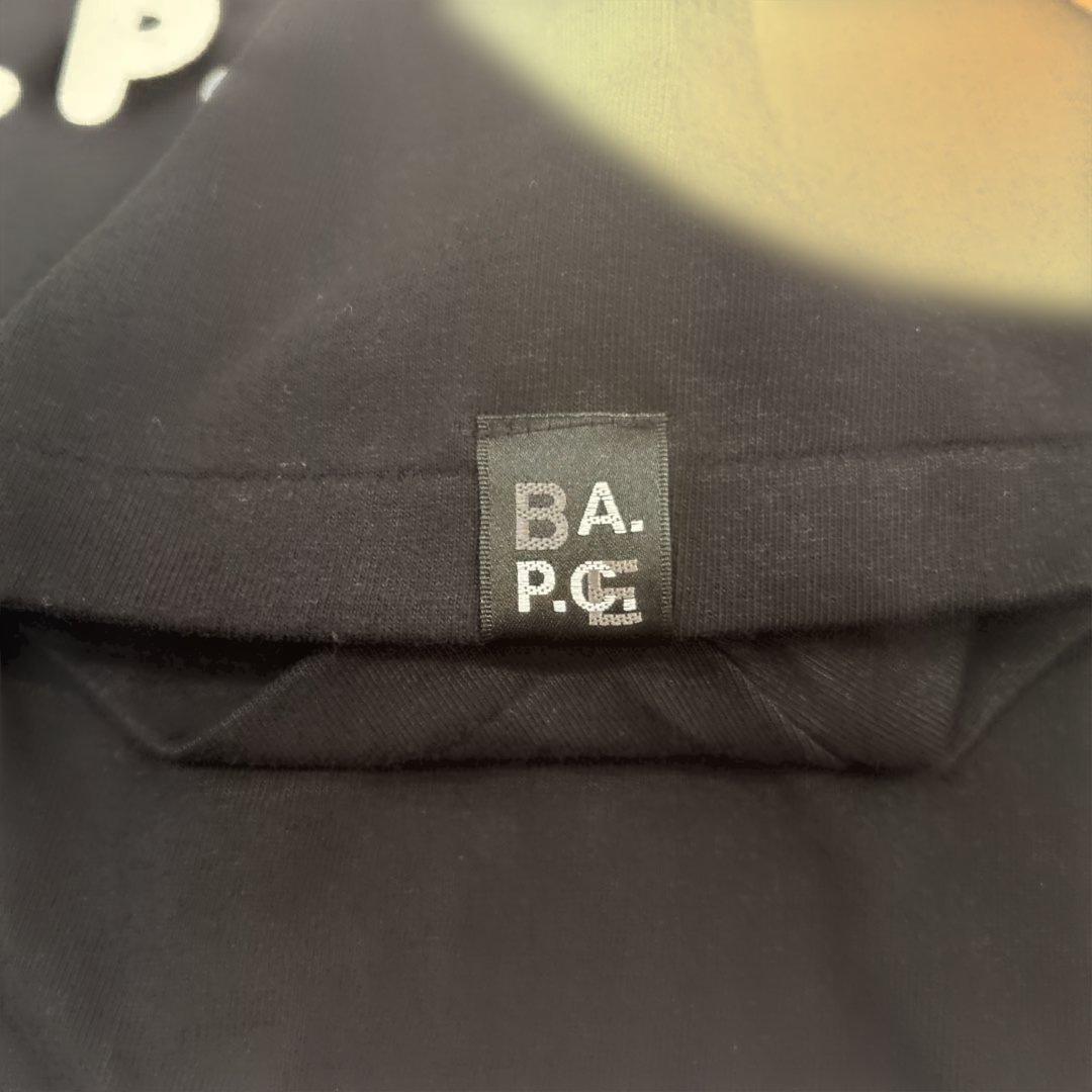 ま　A Bathing APE × A.P.C. ブラックTシャツ