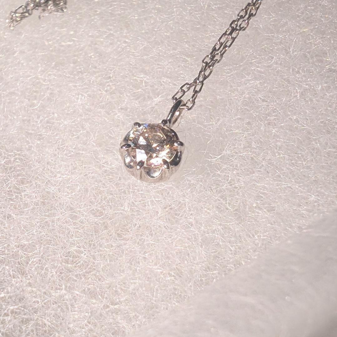 AVALANCHE　10K ホワイトゴールド ダイヤモンド ネックレス40cm