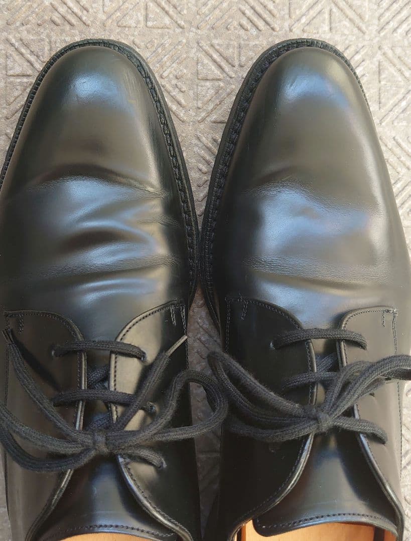 チ*ミ様 チャーチ　ブラックレザー ビジネスシューズ レースアップ　70F