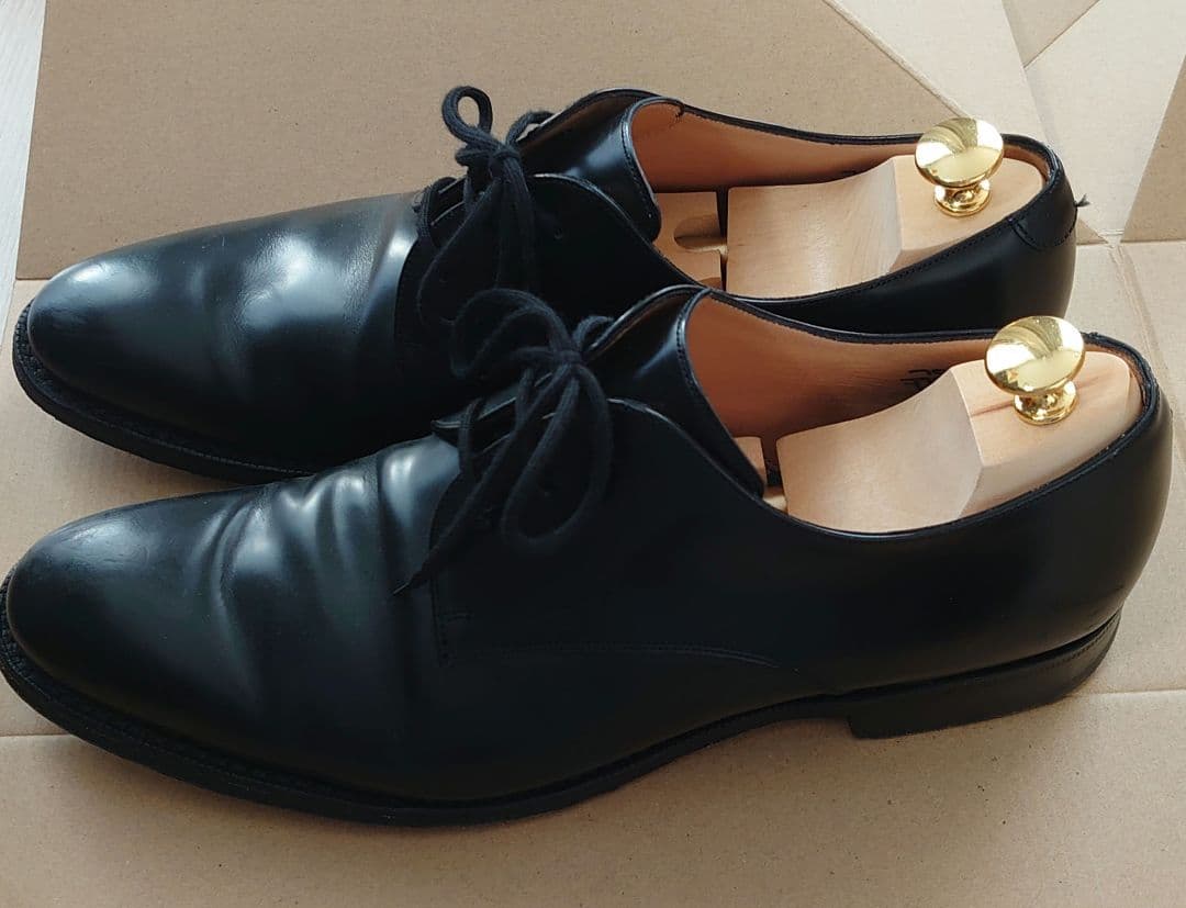 チ*ミ様 チャーチ　ブラックレザー ビジネスシューズ レースアップ　70F