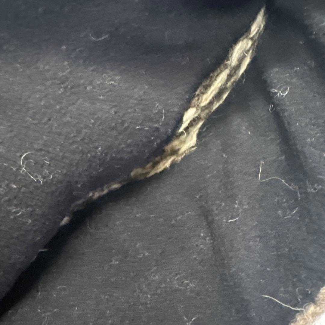 90s unknown ボンボン付ビーニー　ニットキャップ　帽子　古着