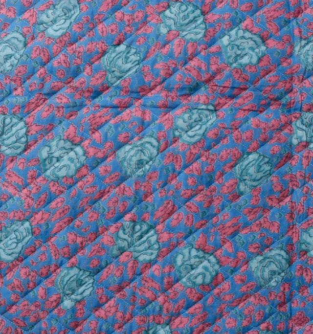 Shinzone コットン フラワープリント キルティング ホーリー ベスト