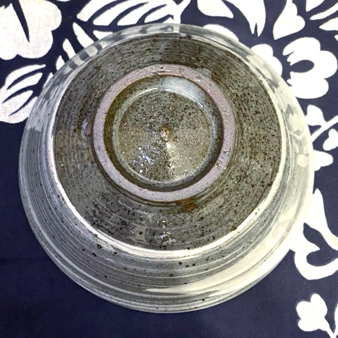 唐津焼作家　中里太亀　三島茶碗・鉢　刷け目　在銘有り・箱無し　二客組　茶道具②