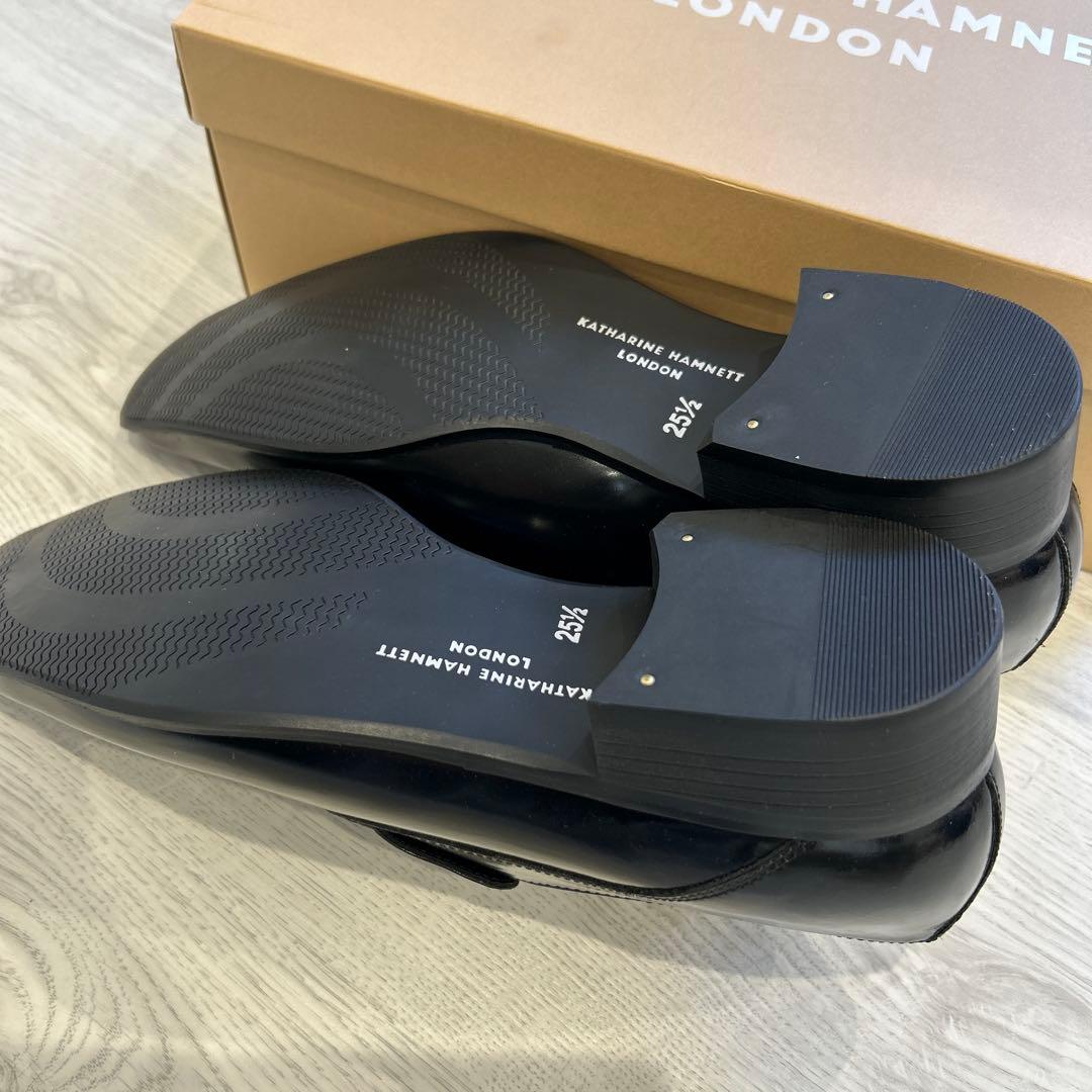 KATHARINE HAMNETT 25.5 ブラック　メンズ　ビジネスシューズ