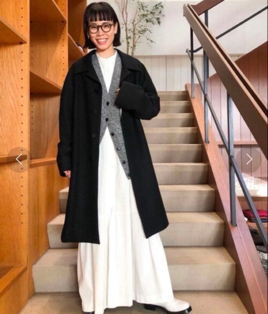 【未使用】【36サイズ】BACCA 20AW コットンピケシャツドレス