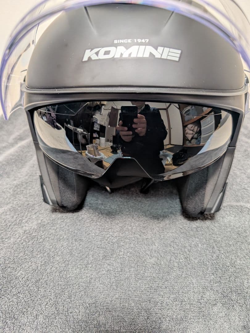 KOMINE HK-172 ジェットヘルメット マットブラック　L,XL,XXL
