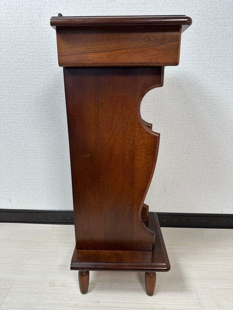 カリモク オールドカリモク 電話台 花台 飾り棚 ※i4※