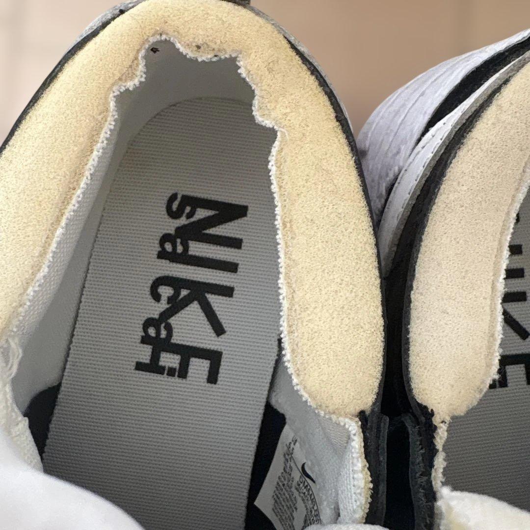 NIKE ×sacai Blazer Mid ブラック/ホワイト