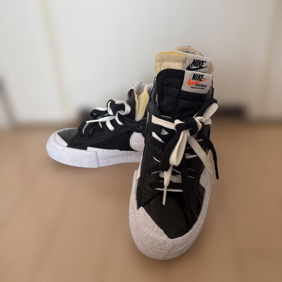 NIKE ×sacai Blazer Mid ブラック/ホワイト