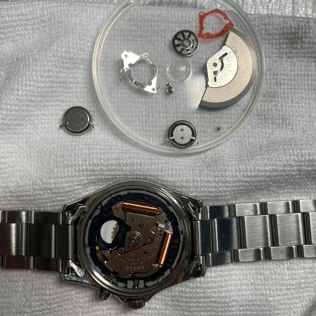 [超美品 箱付] 1997年製 セイコー スピリット AGS メンズ 新品電池