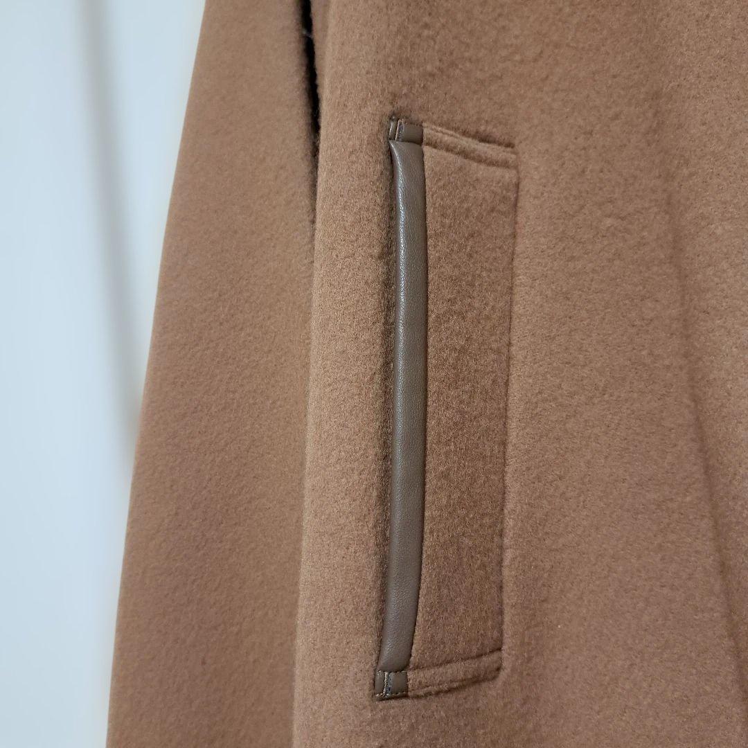 【クリーニング済】anplegant アンプレガント☆ ポンチョコート　キャメル