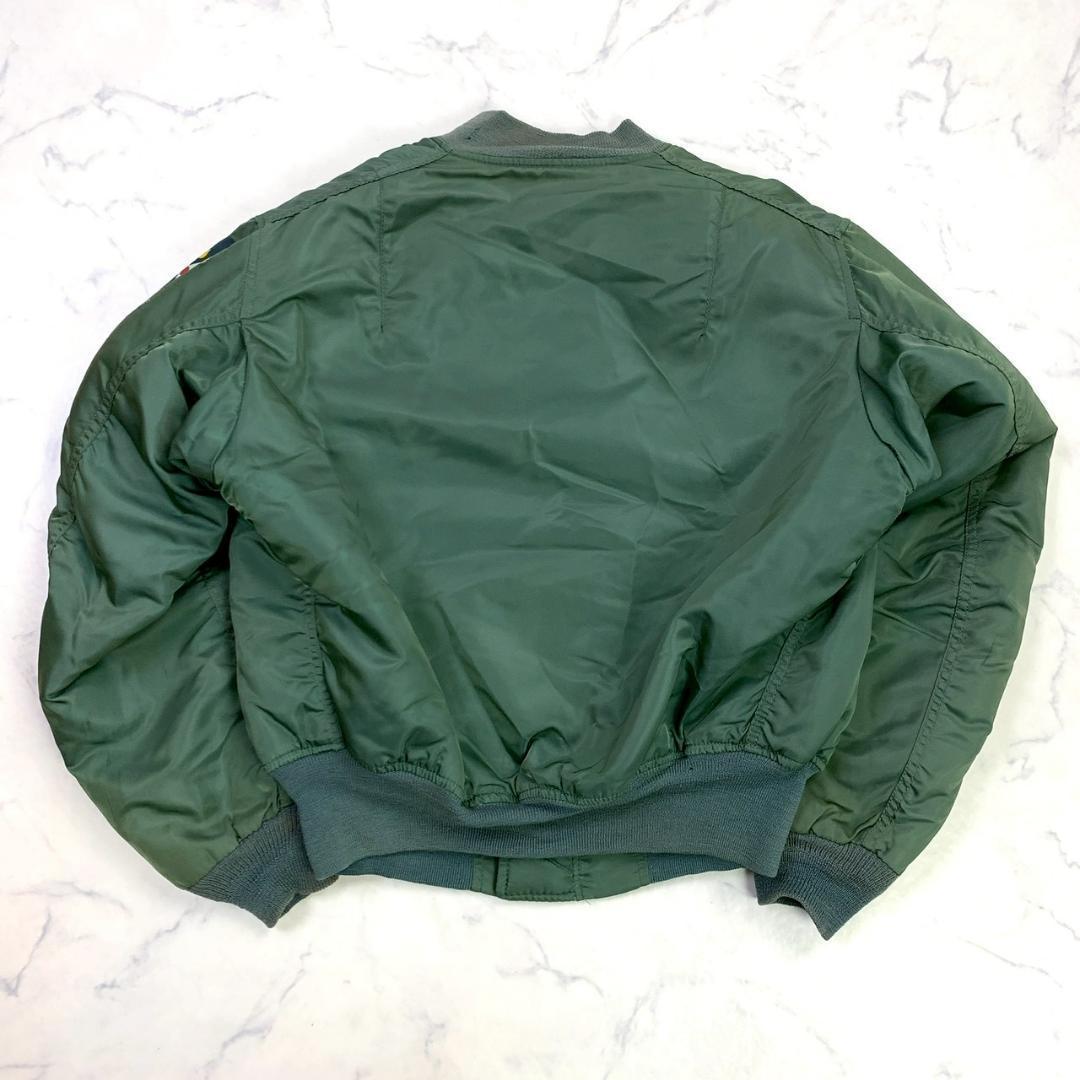 50s 復刻★ USA製 アルファ MA-1 セージグリーン M　D761