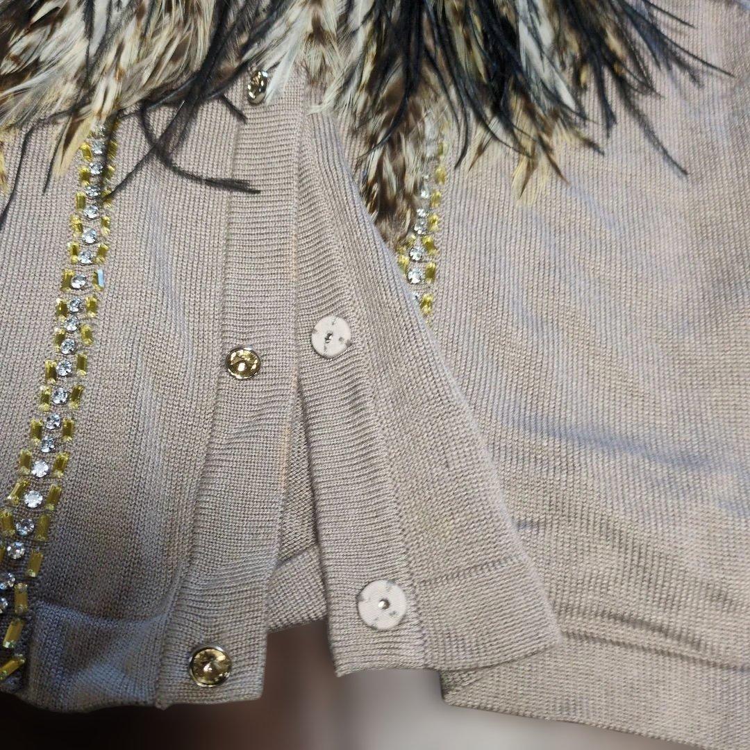 Cavalli 羽根付きニットベスト 42