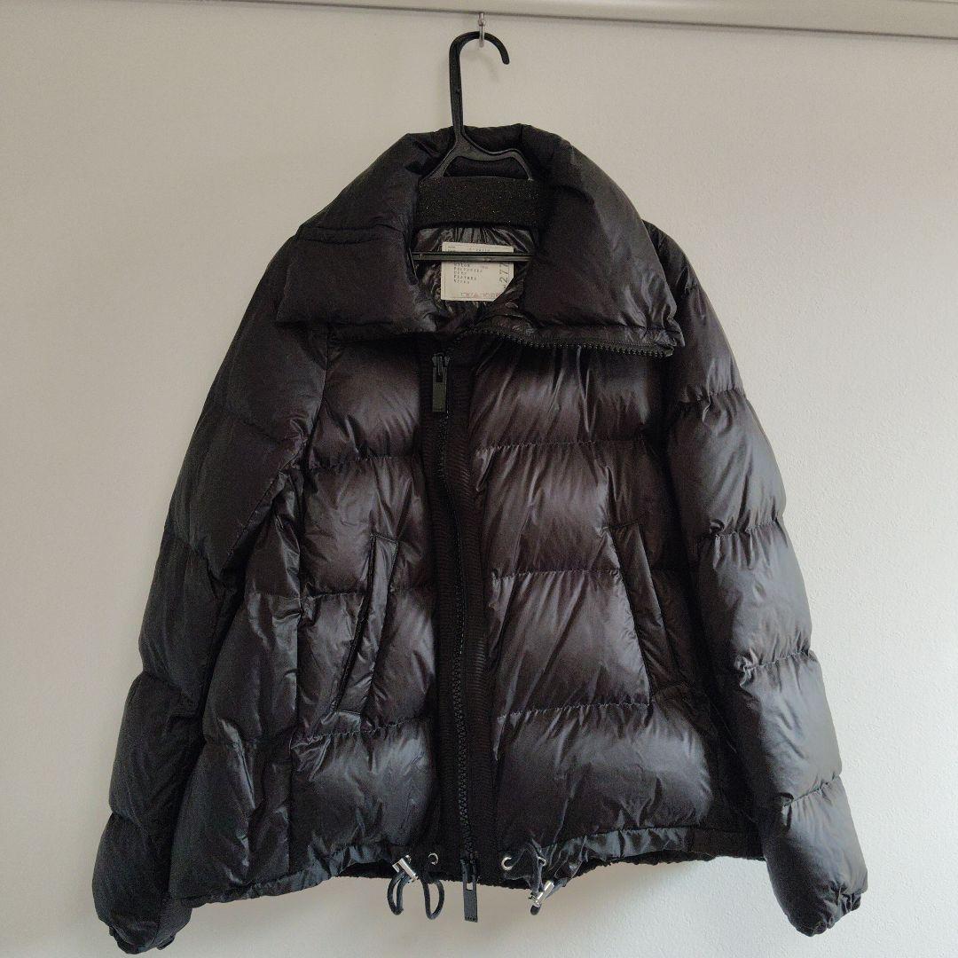 サカイラック ハイネック ナイロン ダウンベスト 黒 ブラック