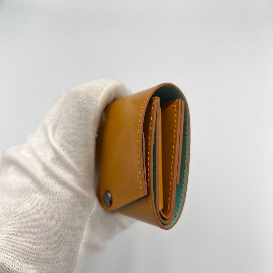 ✨新品未使用品✨現行✨abrAsus waku　いっぱい入る小さい財布　イエロー