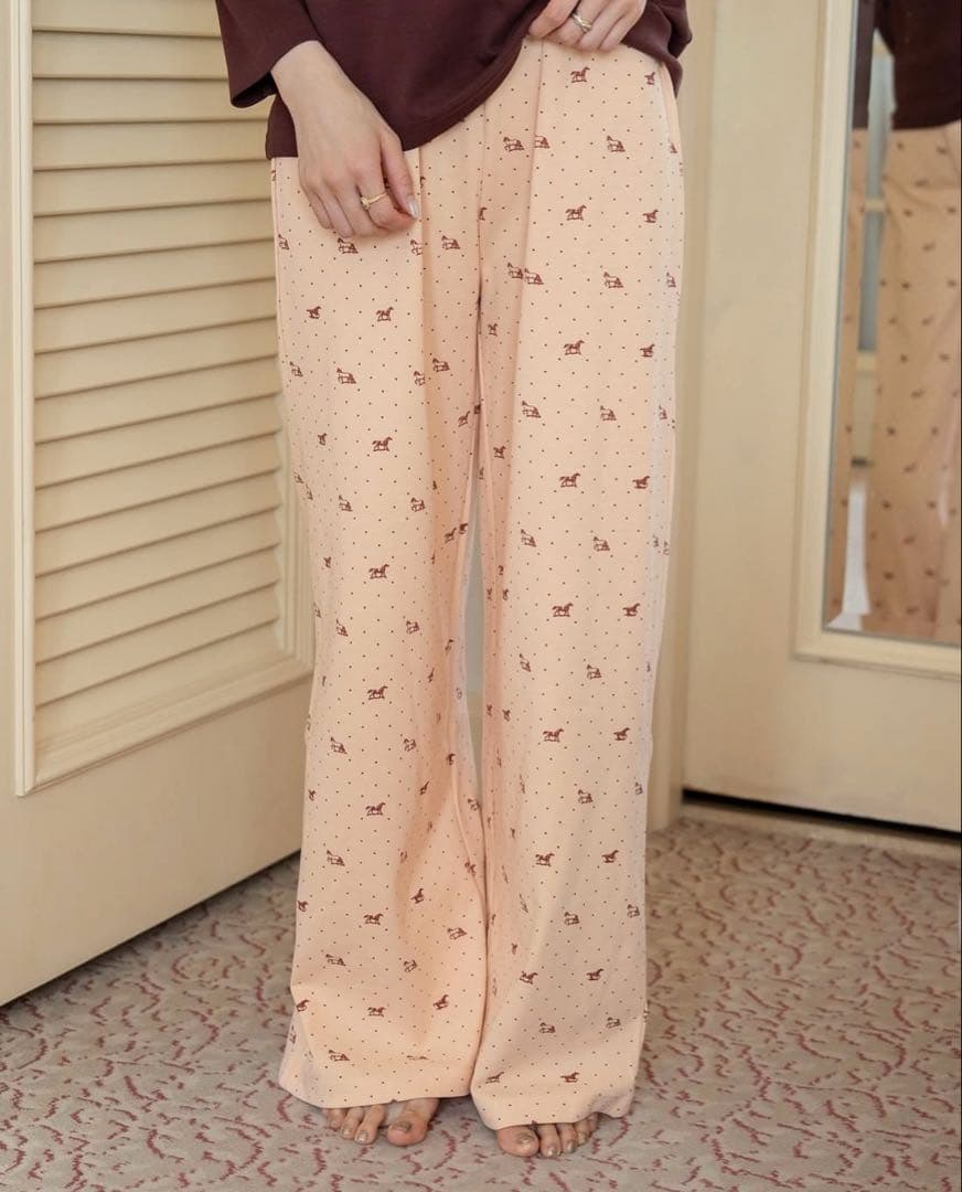 house on the hill baby ペアレントパンツ Brown