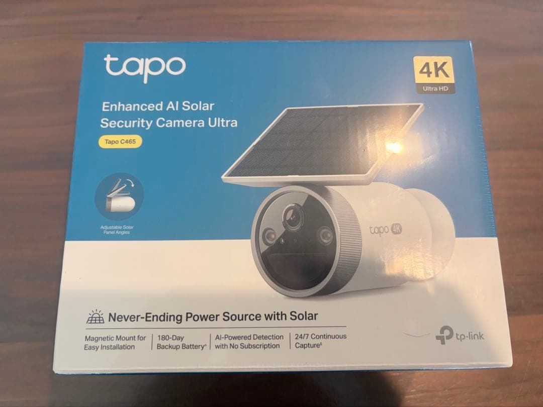 は*か様 Tapo C465 4Kソーラーパネル一体型フルワイヤレスセキュリティ