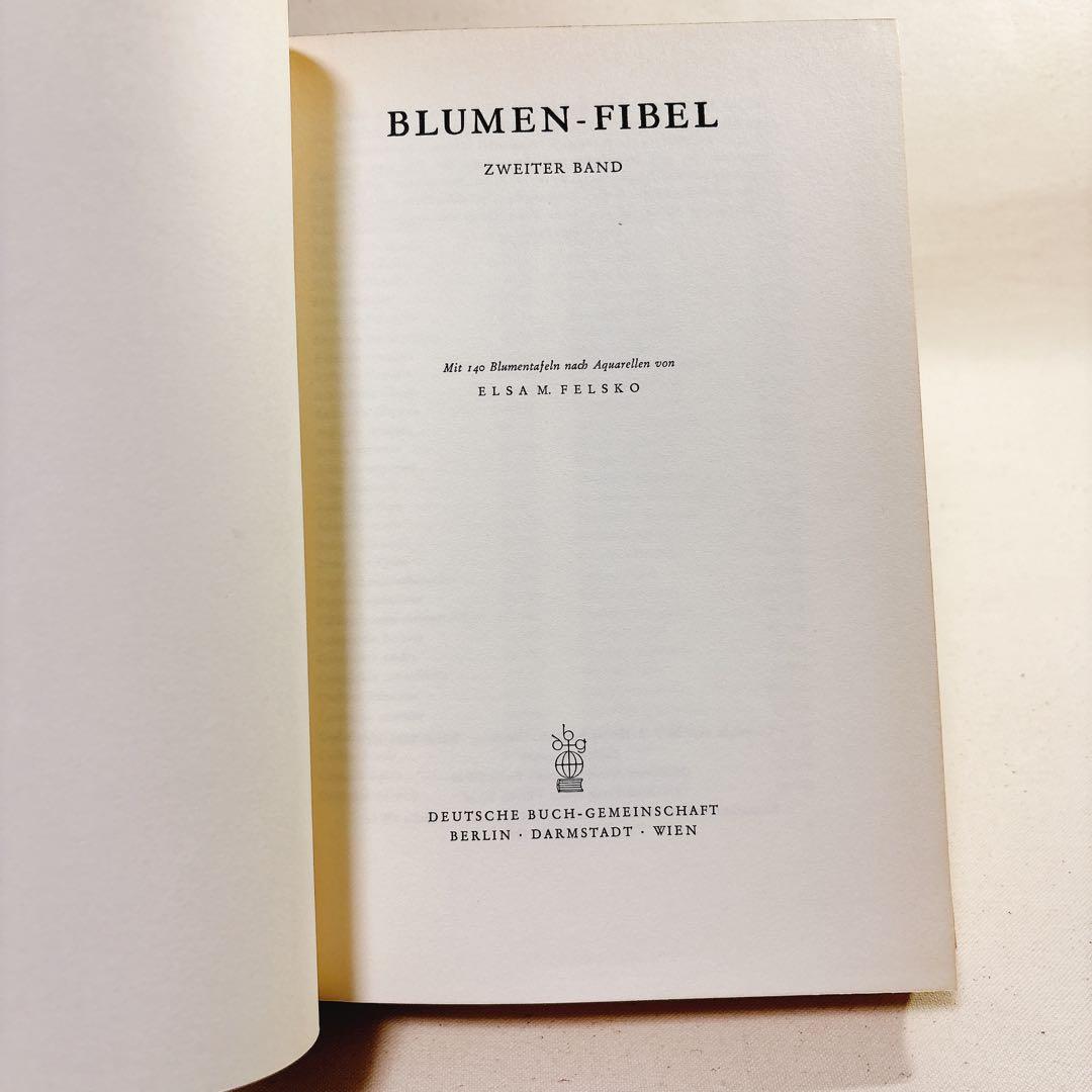 美しい植物画 Elsa Felsko 植物図鑑2冊 Blumen 洋書 すずらん