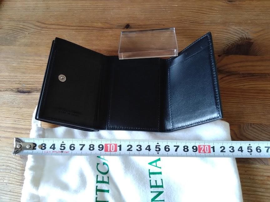 しょう　BOTTEGA VENETA 三つ折り財布 ブラック