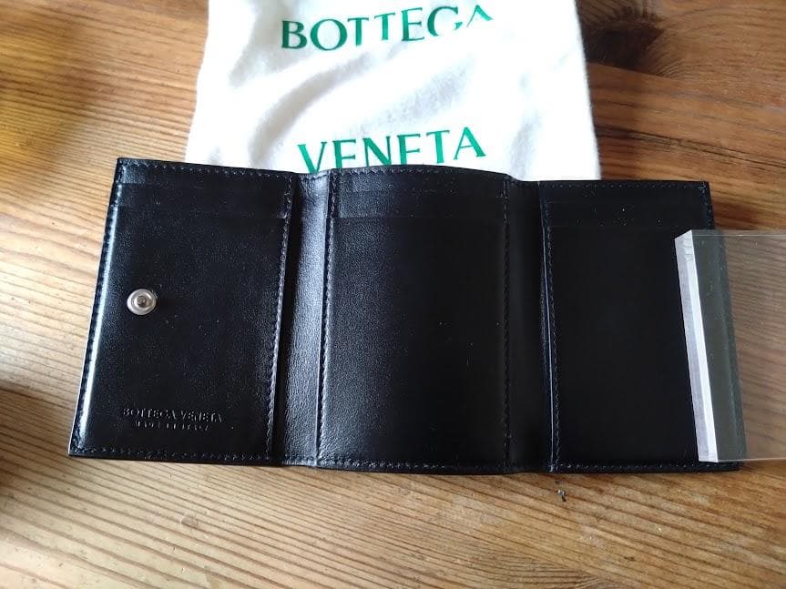 しょう　BOTTEGA VENETA 三つ折り財布 ブラック