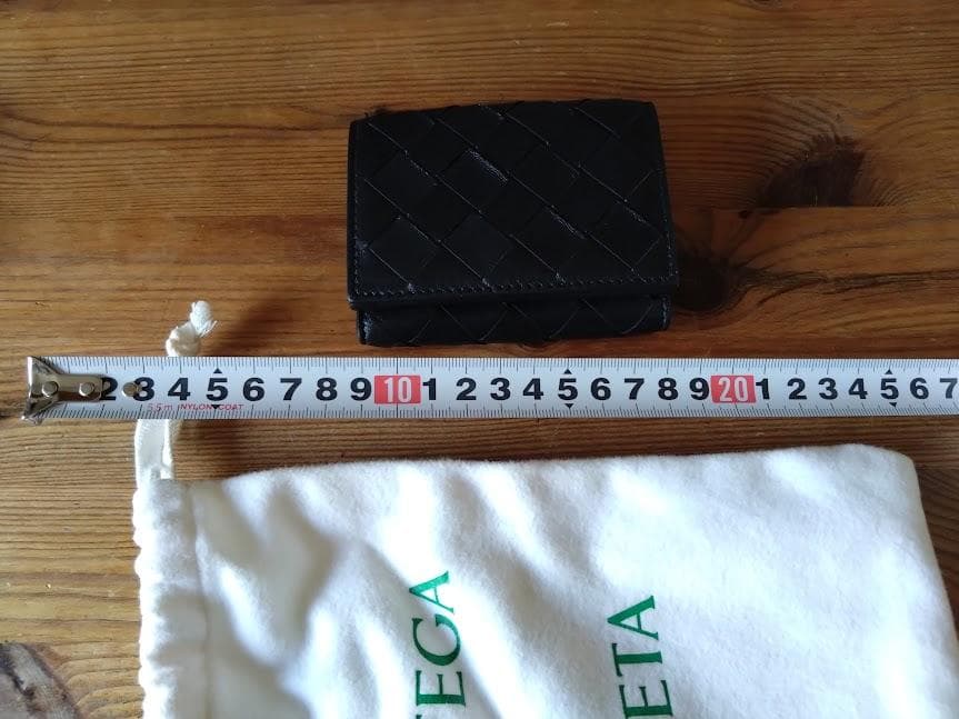 しょう　BOTTEGA VENETA 三つ折り財布 ブラック