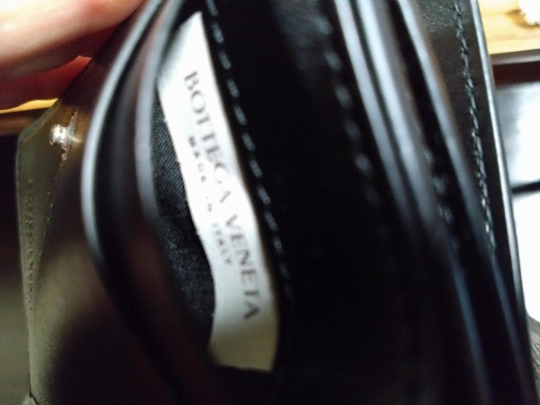 しょう　BOTTEGA VENETA 三つ折り財布 ブラック