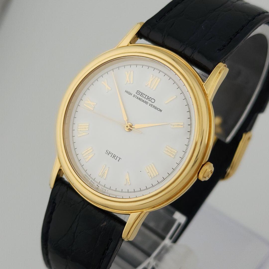 ​幻のデッドストックセイコー スピリット 8N41-7000裏蓋シール付 極美品