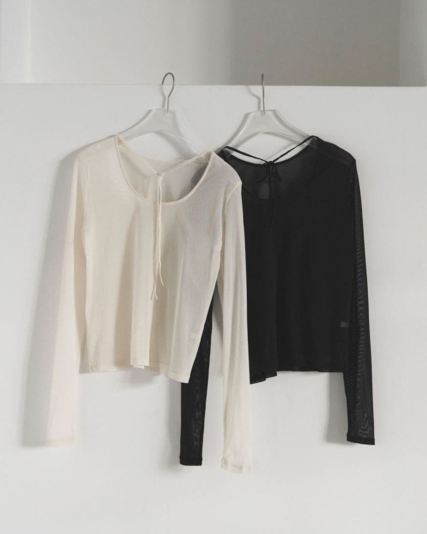 anuke アンヌーク2way Sheer Tops【値下げ12/16まで】