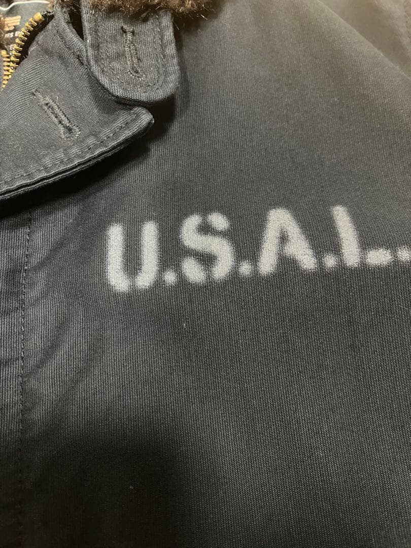 【極美品】ALPHA INDUSTRIESミリタリージャケット Lサイズブラック