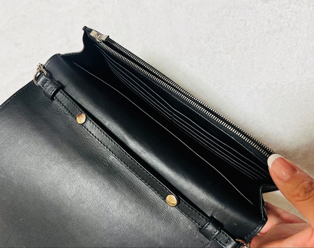 CÉLINE 2wayクラッチバッグ ブラック/ホワイト