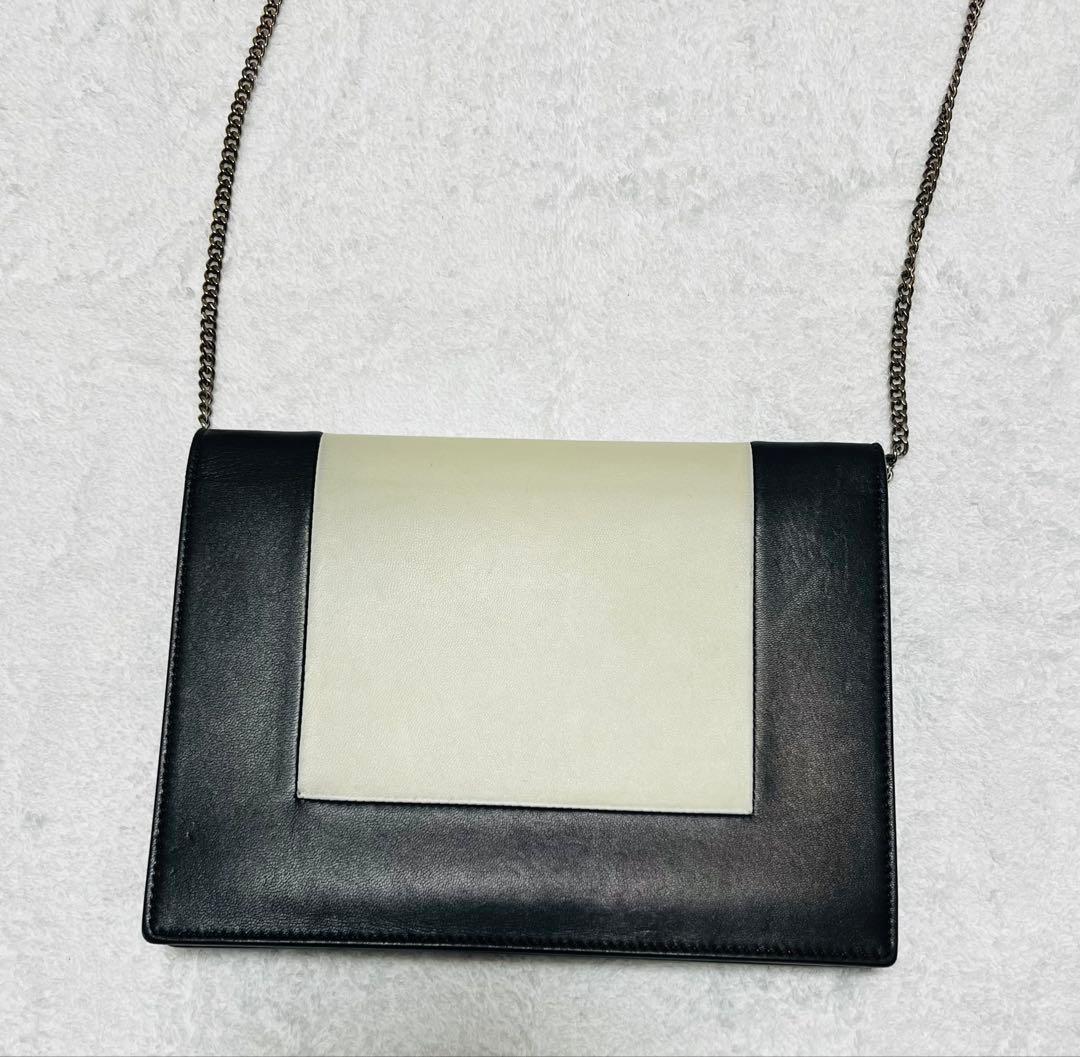 CÉLINE 2wayクラッチバッグ ブラック/ホワイト