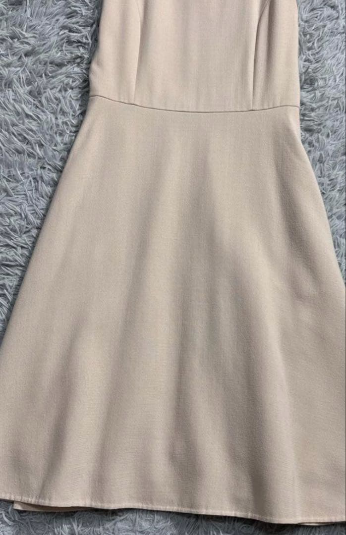 美品✨定価13万 フォクシー フレアワンピース Aライン アンティークベージュ