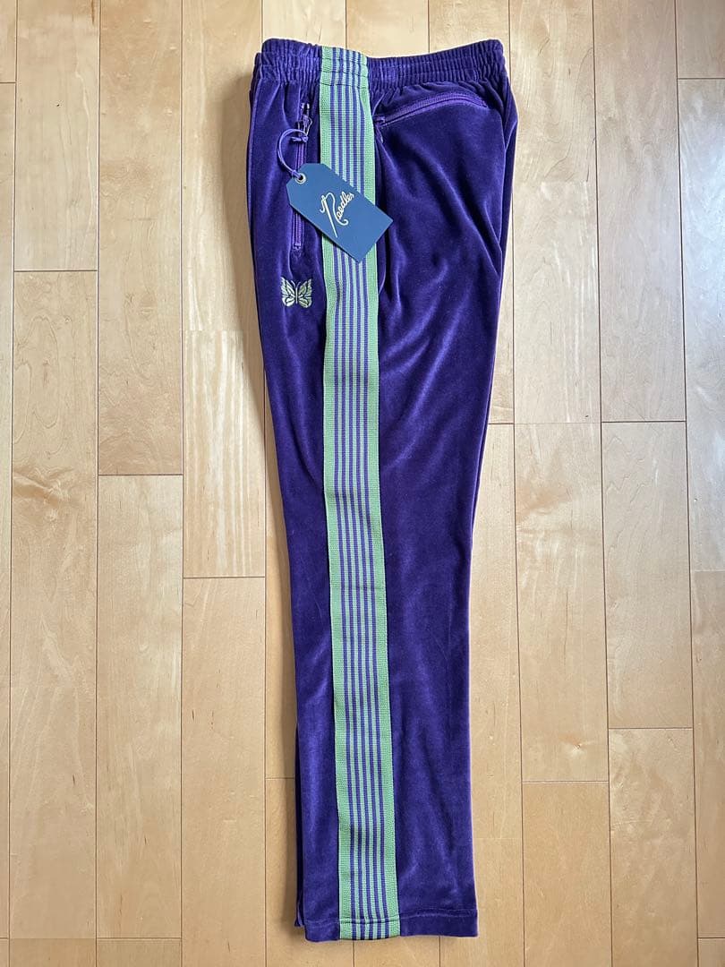【新品】NEEDLES ベロア トラック パンツ ニードルス パープル M