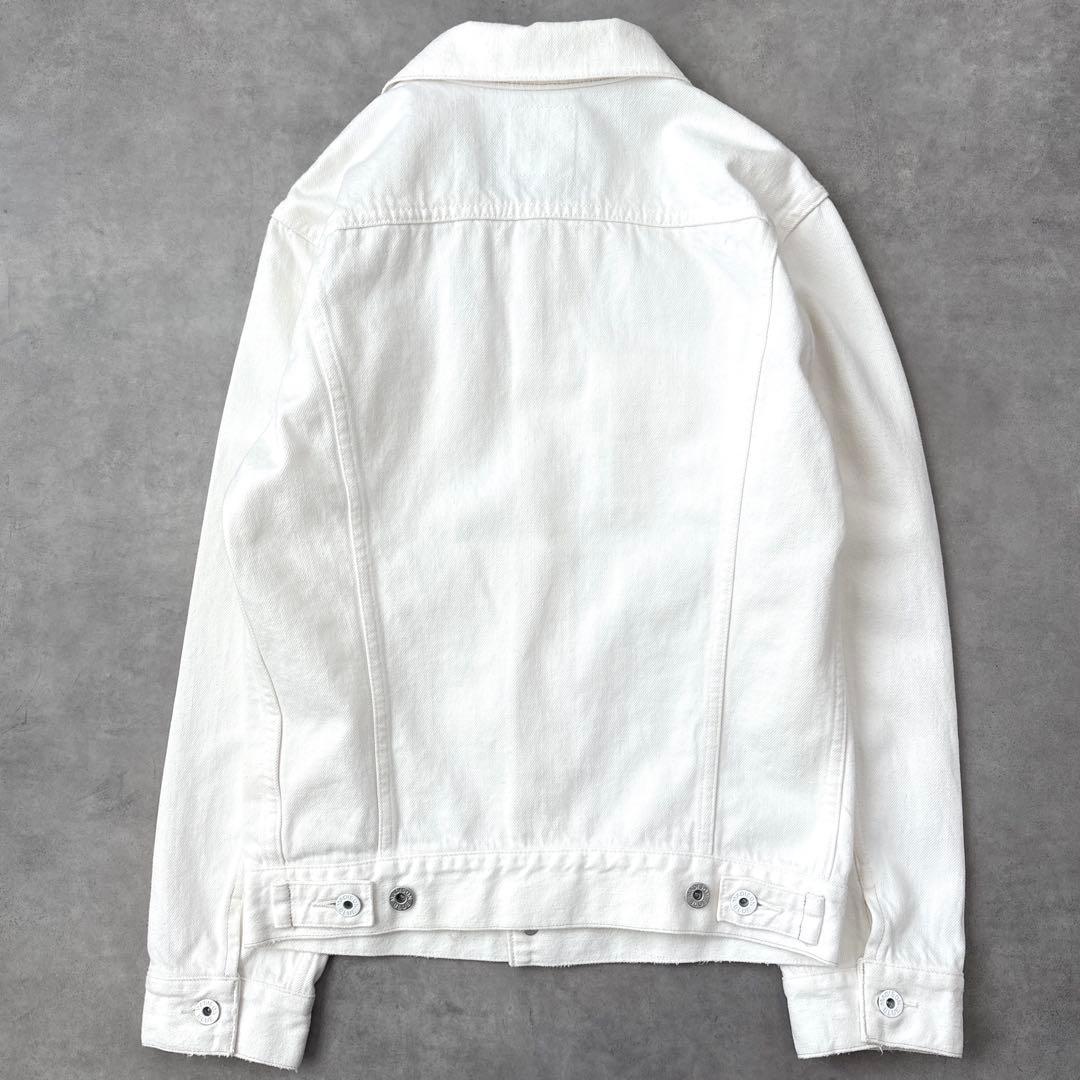 美品 マディソンブルー デニム ジャケット Gジャン 白 刺繍入り Hello